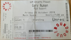 Gary Numan London Ticket 2019